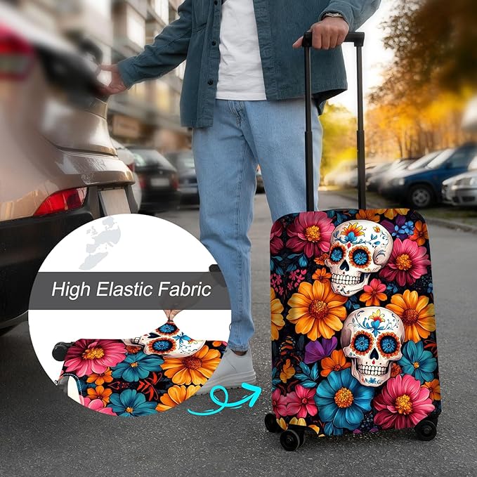 Luggage Cover Protector for 26-28 Inch Suitcases, TSA Approved Elastic Travel - Image 4