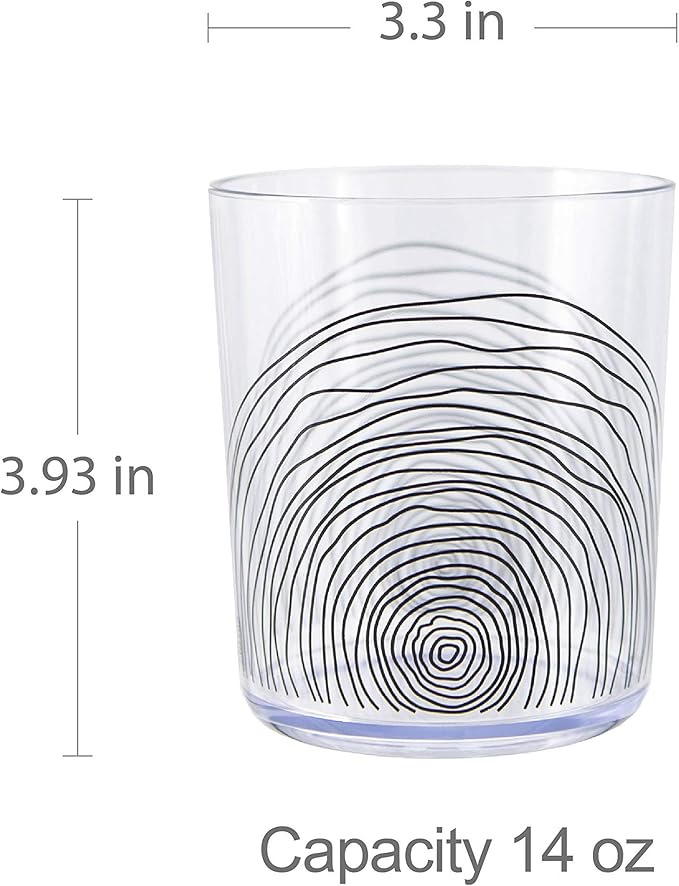 bzyoo BPA-Free Designed Dishwasher Safe 14 oz Plastic Tumbler Set which is - Image 6