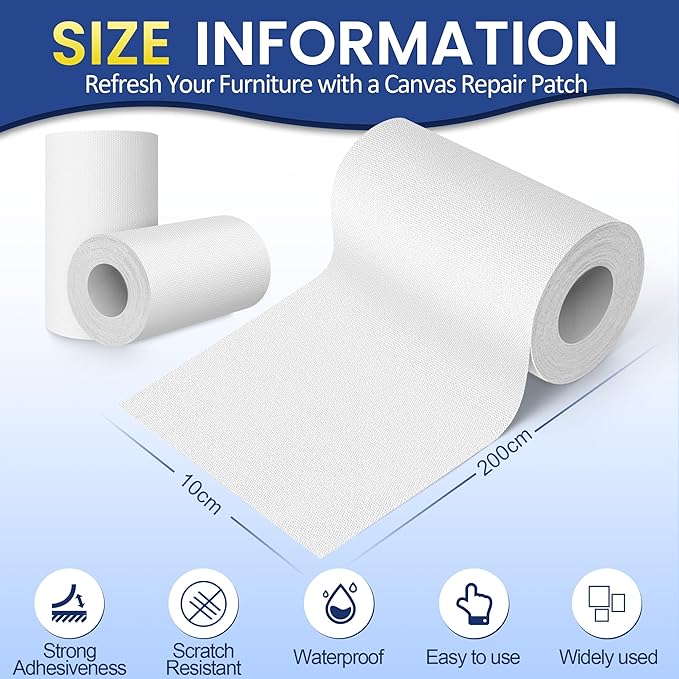 Self-Adhesive Canvas Repair Tape, Fabric Patch Repairs Kit - Image 2