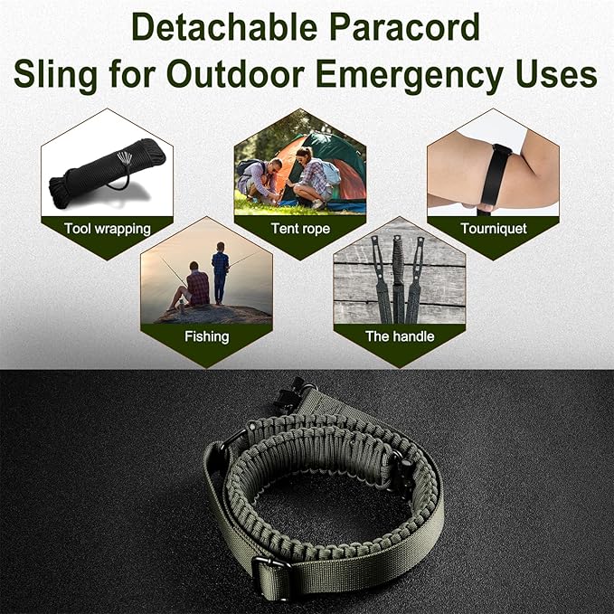VVAAGG Two-Point Paracord Rifle Sling - Image 7