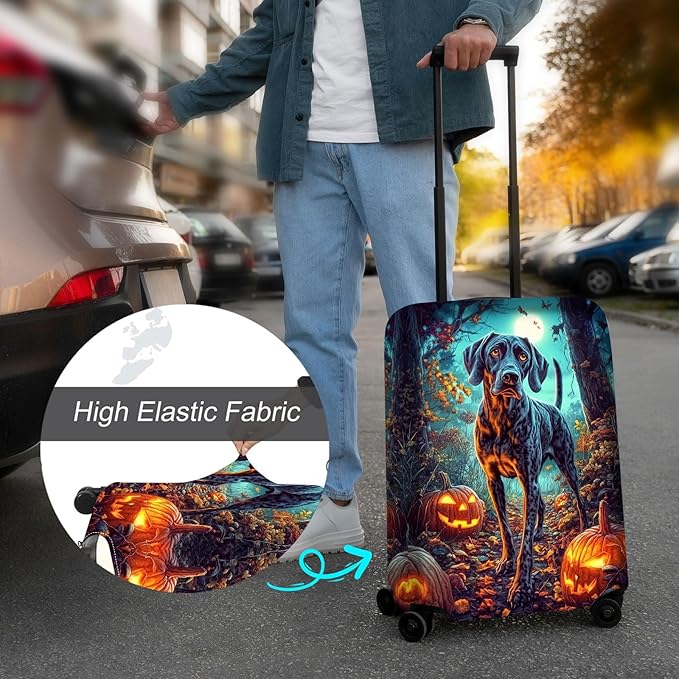Luggage Cover Protector for 22-24 Inch Suitcases, TSA Approved Elastic Travel - Image 4