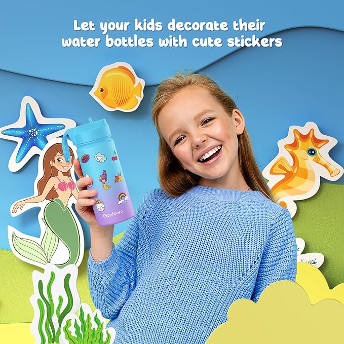 Kids Water Bottle, 16oz Kids Water Bottle - Image 4