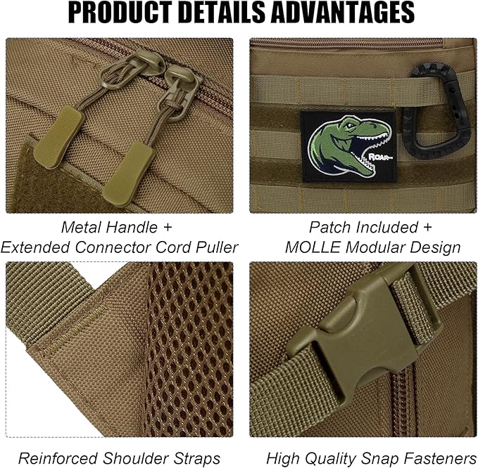 Kids Tactical Backpack Army Molle Bookbag Military Boys Backpack - Image 5