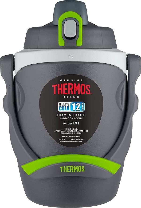 THERMOS Foam Insulated Hydration Bottle 64 Ounce | BPA-Free | Push-Button Lid | - Image 7