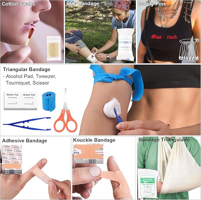 LUXMOM Emergency Survival Kit and First Aid Kit, Gift - Image 5