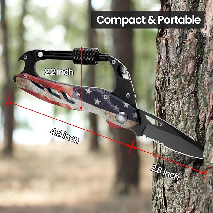FUNBRO Multitool Carabiner Knife Tools - Image 5