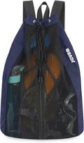 WANDF Swim Bag Mesh Drawstring Backpack Beach Backpack by WANDF