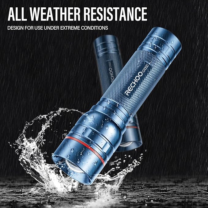 Rechargeable Flashlights High Lumens, G1000 Super Bright Flash Light, Small - Image 5