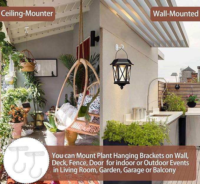 2.5in Ceiling Hooks for Hanging Plants 4Pack - Image 5