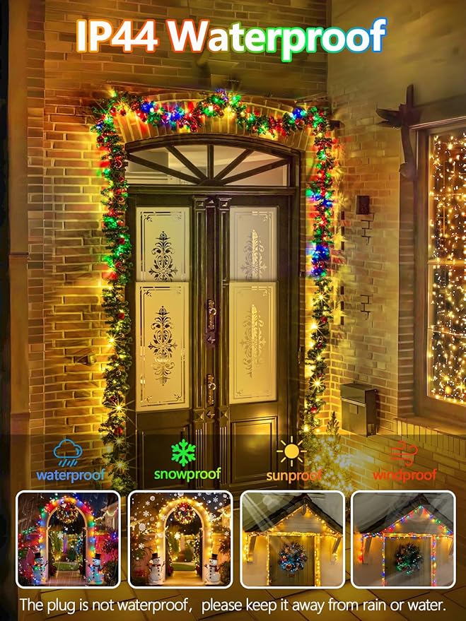 300 LED 99 FT Color Changing Christmas Lights - Image 4