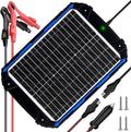 SUNER POWER 20W 12V Solar Battery Trickle Charger & Maintainer PRO, Built-in by SUNERPOWER