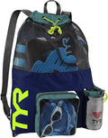 TYR Big Mesh Mummy Backpack for Swim, Gym and Workout Gear, 40-Liter Capacity by TYR