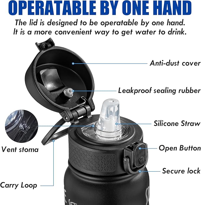 OLDLEY 20 Oz Insulated Stainless Steel Water Bottle - Image 2