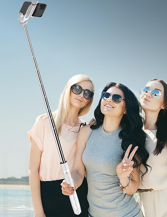 71" Cell Phone Selfie Stick Tripod, Smartphone Tripod Stand - Image 8