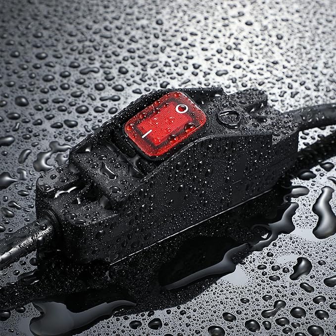 Extension Cord with Switch On/Off Waterproof Switch 3Ft No Plugging and - Image 3
