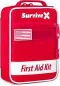 SurviveX Small First Aid Kit for Car, Travel & Home by SurviveX