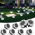 Solar Ground Lights Outdoor, 8 Pack Solar Lights Outdoor Waterproof, Mini Flat by Unknown