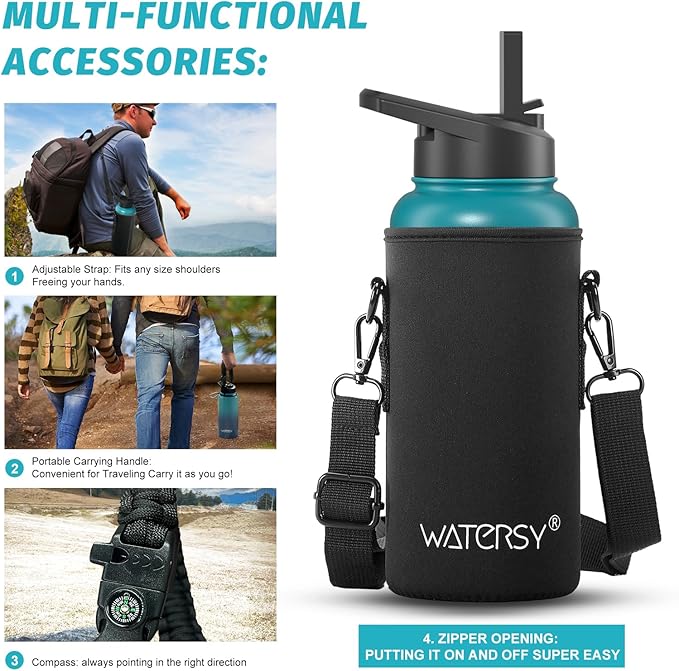 32oz Insulated Water Bottle, BPA Free&Leak Proof, Stainless Steel Water Flask - Image 6
