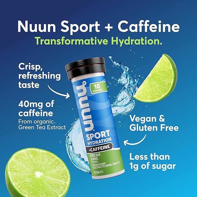 Nuun Sport + Caffeine Electrolyte Tablets – Dissolvable in Water, Variety Packs - Image 2
