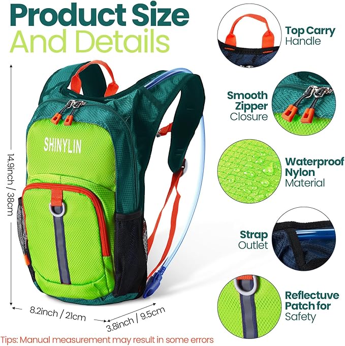 Shinylin 2 Pcs Kids Hydration Backpack - Image 2