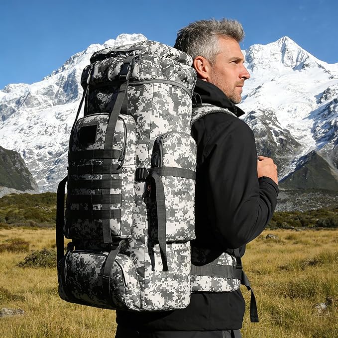 Hiking Backpack for Men 70L/100L Camping Backpack Military Rucksack Molle 3 - Image 7