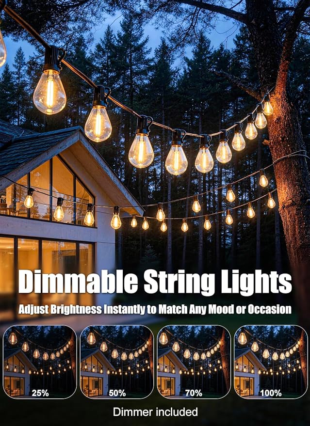 150FT Outdoor String Lights Waterproof - Image 5