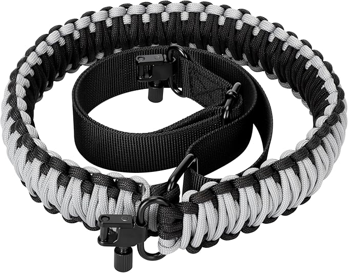 Double Braide 550LB Shotgun Sling 2 Point Paracord Rifle Sling, Non-Slip by FlipfitHoslimar