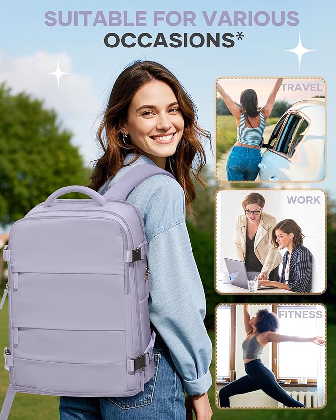 Carry On Backpack Personal Item Travel Backpack - Image 8