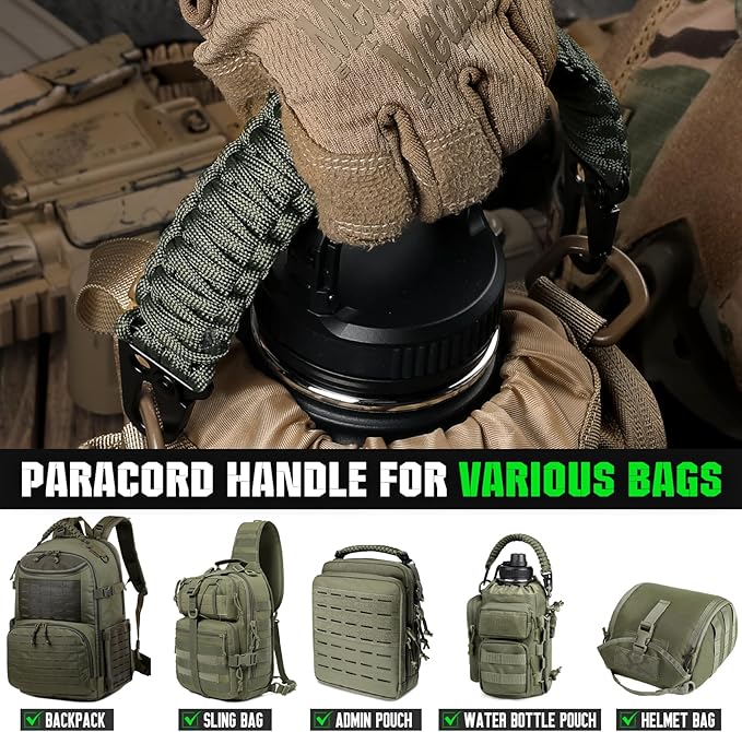 Tactical Paracord Handle，9-core Weaving Paracord Strap - Image 7