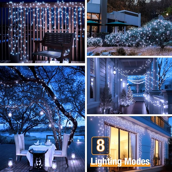 btfarm 4 Pack Solar String Lights Outdoor - Image 4