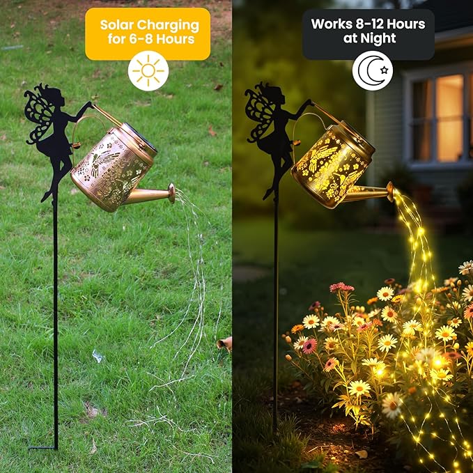 X-PREK Solar Lights Outdoor Waterproof, Fairy Solar Garden Lights Outdoor - Image 4