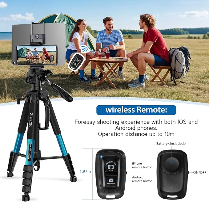 75" Heavy Duty Camera Tripod Stand - Image 6