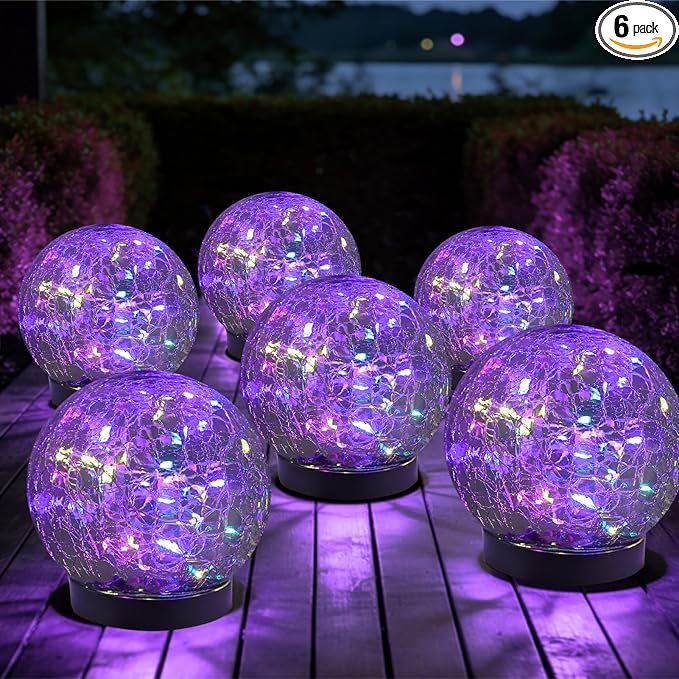 MLKNK Solar Globe Lights Outdoor Waterproof-Solar Balls-Solar Garden Lights-Orbs by MLKNK