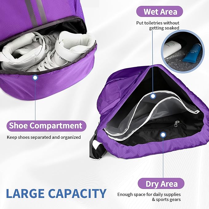 JELUTAR Drawstring Backpack Gym Bag - Image 5