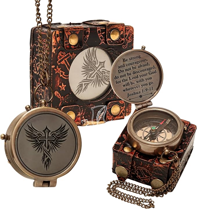 Handmade Brass Antique Compass by ELYTHOS