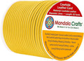 Mandala Crafts Round Genuine Yellow Leather Cord by MandalaCrafts