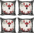 Ambesonne Lantern Throw Pillow Cushion Case Pack of 4, Lanterns by Ambesonne