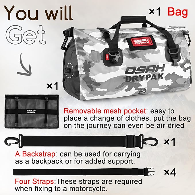 OSAH DRYPAK Waterproof Duffel Bag - Image 7