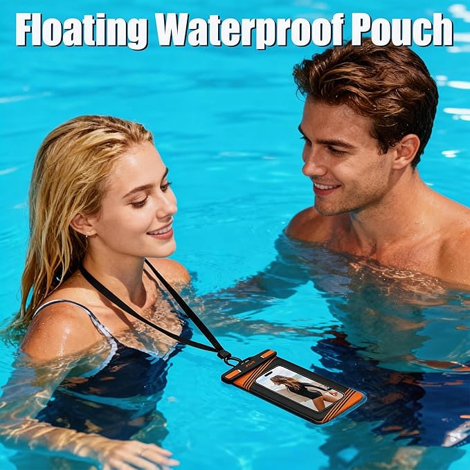 2 Pack IPX8 Floating Waterproof Phone Pouch - Image 2