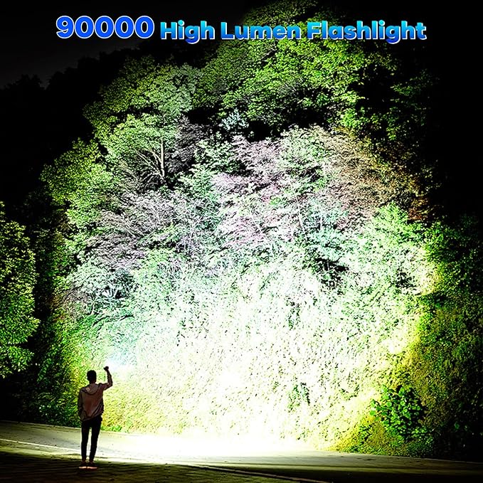 Rechargeable Flashlights 90, 000 High Lumens - Image 2