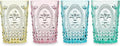 Twine Embossed Acrylic Colorful Drinking Glasses, Durable Shatterproof Tumblers by TWINE