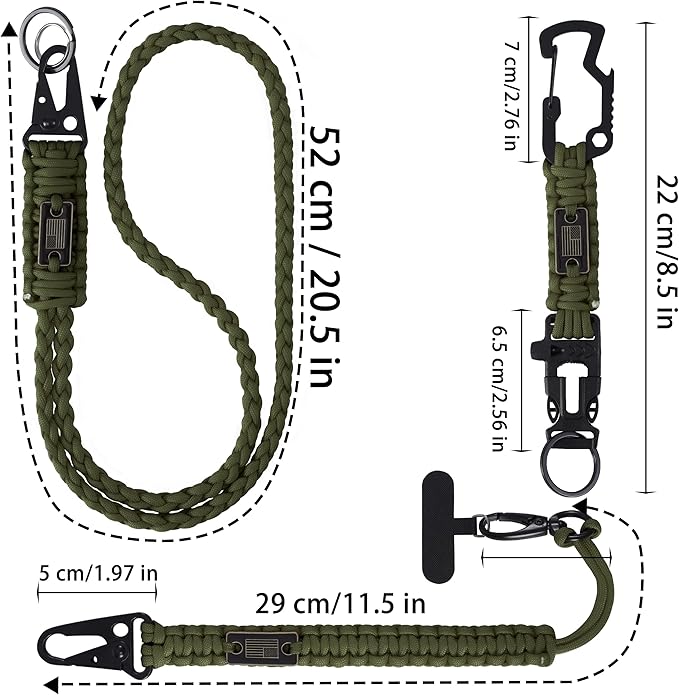 Heavy Duty Braided Paracord Lanyard - Image 5