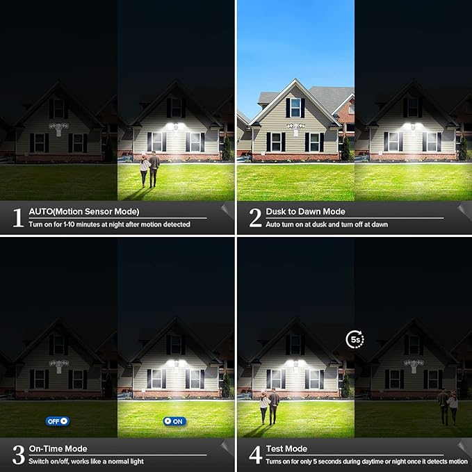 SANSI 28W 3500LM Motion Sensor Outdoor Lights, Flood Lights Outdoor Motion - Image 3