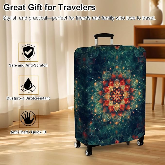 Luggage Cover Protector for 26-28 Inch Suitcases, TSA Approved Elastic Travel - Image 7