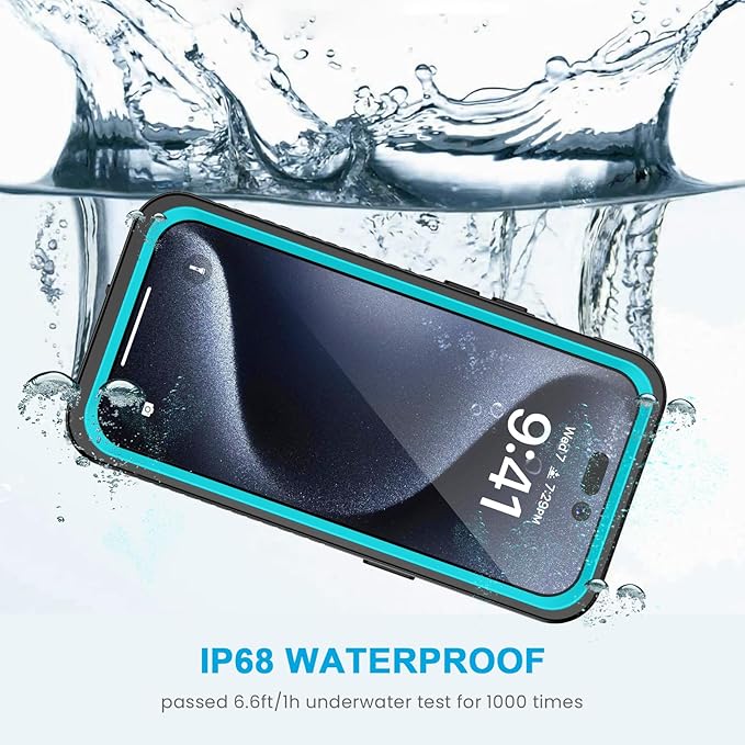 Lanhiem for iPhone 15 Pro Case, IP68 Waterproof Dustproof Shockproof Cases - Image 2