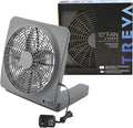 O2COOL Treva 10-Inch Portable Desktop Air Circulation Battery Fan, 2 Speed by O2COOL