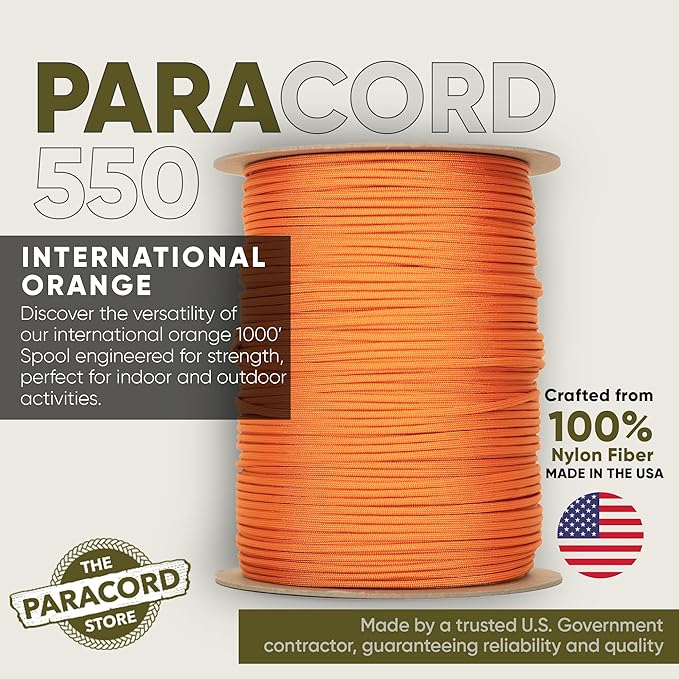 The Paracord Store | Type III 550 Paracord - 1000 FT Spool - Image 2