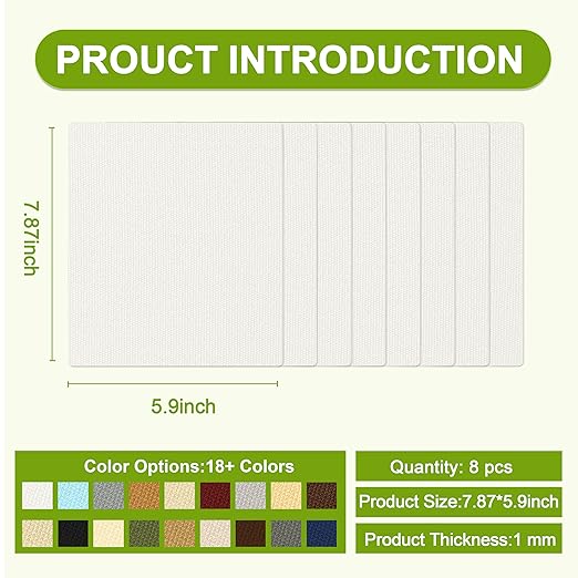 Besezx Canvas Repair Patch, Outdoor Gear Patch, 7.87x5.9 Inches 8PCS, - Image 2