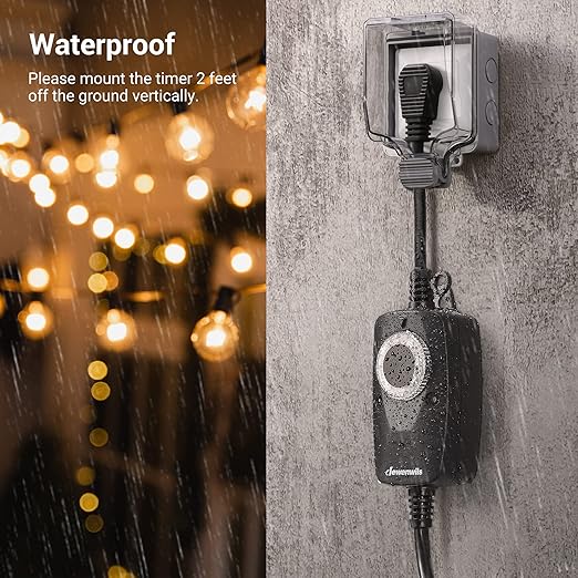 DEWENWILS Light Timer Outdoor Weatherproof - Image 4