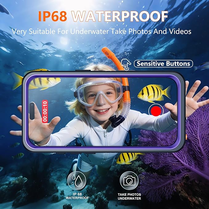 SPIDERCASE for iPhone 17 Pro Max Case Waterproof, Built-in Lens & Screen - Image 3